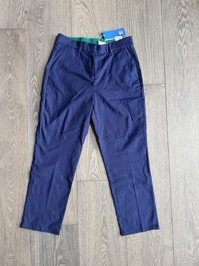 Adidas Originals Sample Trefoil Logo Mid Rise Golf Pant in Navy Blue Size Small